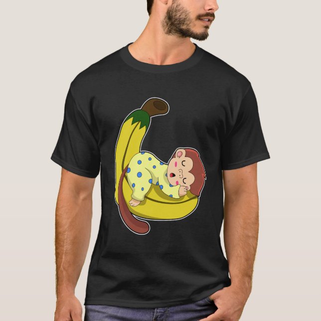Affen schlafen in Pajamas T-Shirt (Vorderseite)