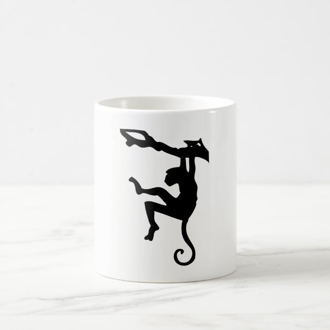 Affen-Silhouette Kaffeetasse (Mittel)
