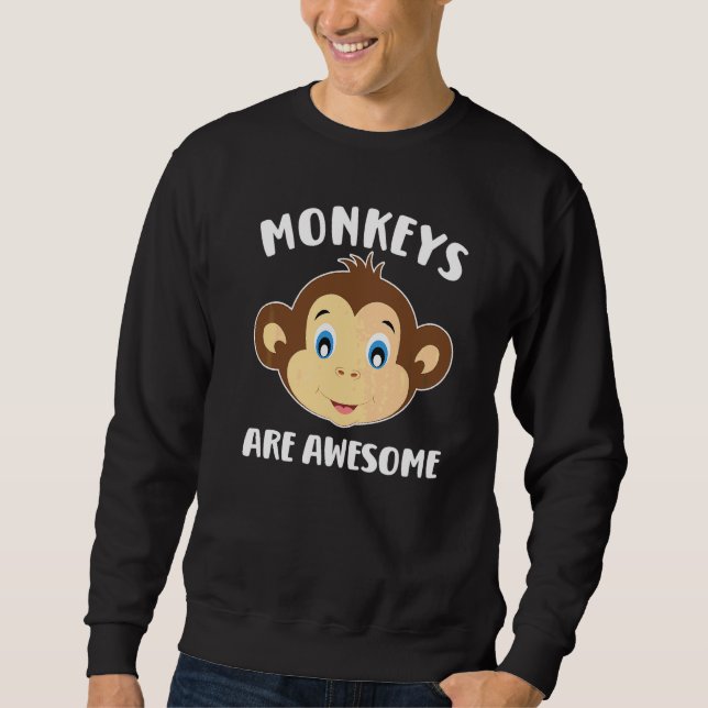 Affen sind großartig sweatshirt (Vorderseite)