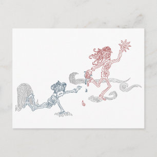 Affen-Sonnen-Räuber Postkarte