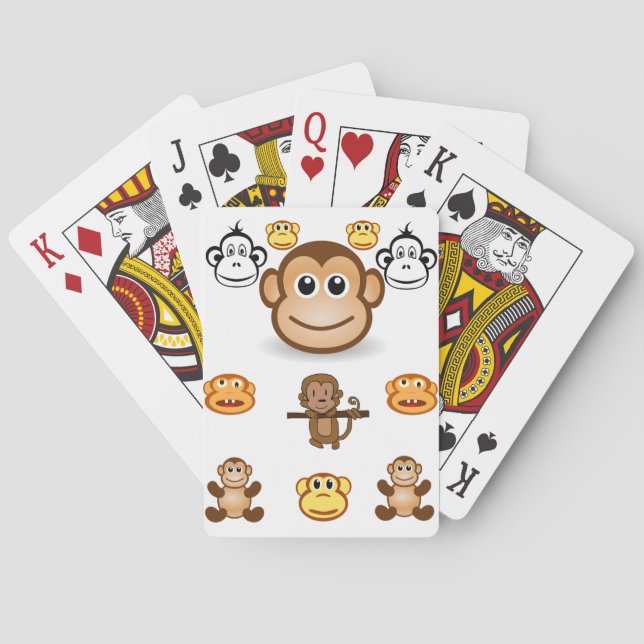 Affen Spielkarten Deck (Rückseite)