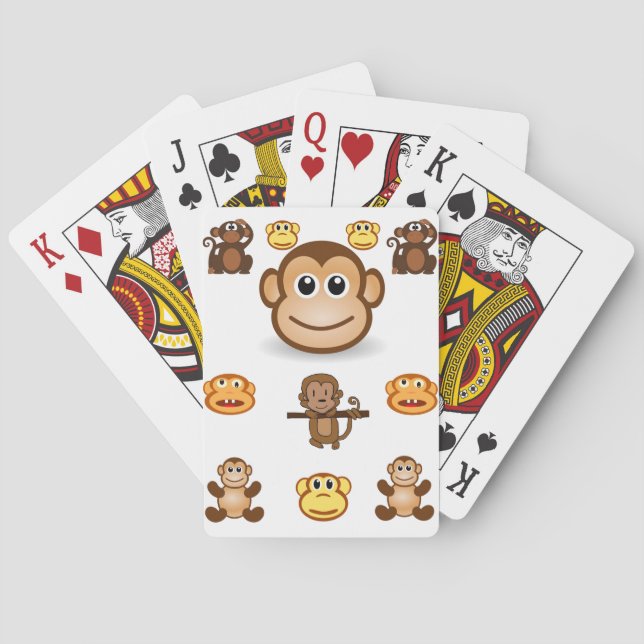 Affen Spielkarten Deck (Rückseite)