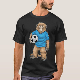 Affen-Torhüter Fußball Sport T-Shirt