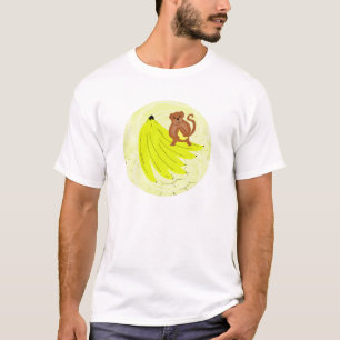 Affen- und Bananen-T-Shirt T-Shirt