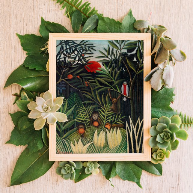 Affen und Papagei im Jungfrau Poster (Von Creator hochgeladen)