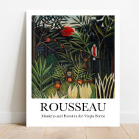 Affen und Parrot Jungfrau Forest Henri Rousseau