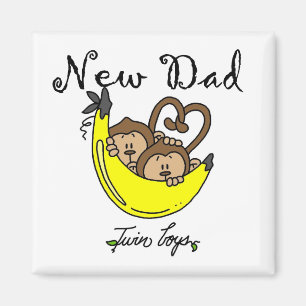 Affen Vater von Twin Boys Tshirts and Gifts Magnet