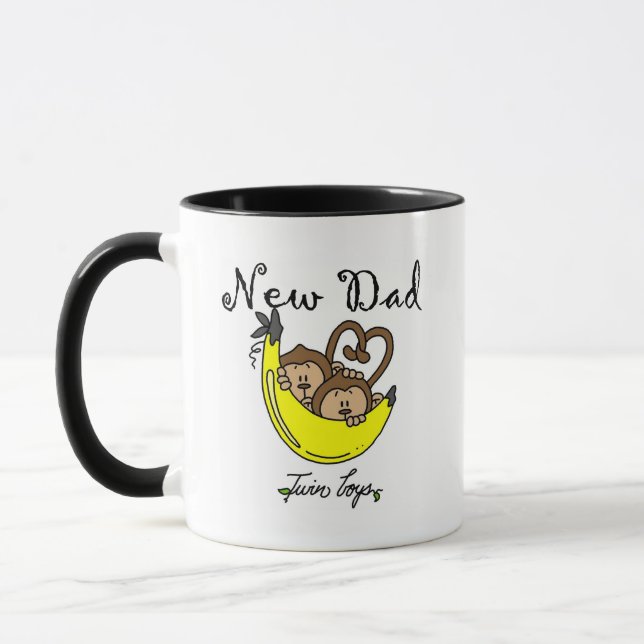 Affen Vater von Twin Boys Tshirts and Gifts Tasse (Links)