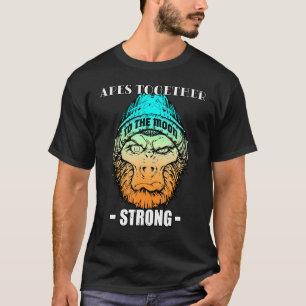 Affen zusammen stark Stonks gehen nur nach oben Ho T-Shirt
