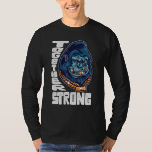 Affen zusammen Strong Meme Stock Kurz Squeeze T-Shirt