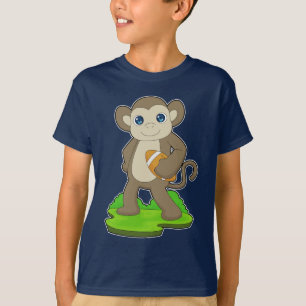 Affenamerikanischer Fußball T-Shirt