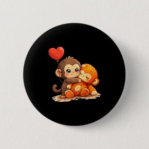 Affenbaby Punch süßes Baby lustiges Tier große Lie Button