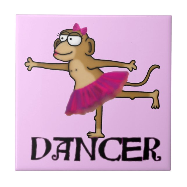 Affenballett Fliese (Vorderseite)