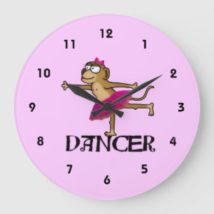 Affenballett Große Wanduhr