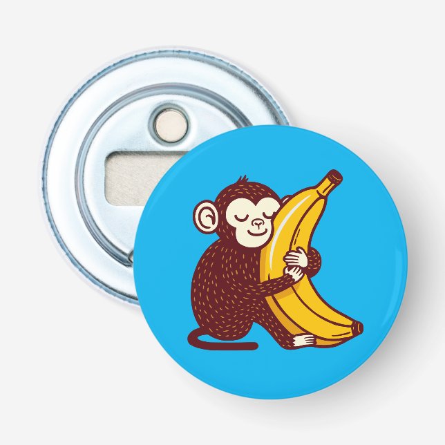 Affenbanane Liebe Flaschenöffner (Vorderseite)