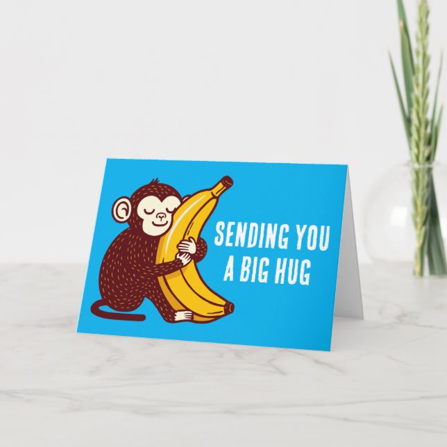 Affenbanane Liebe Karte (Vorderseite)