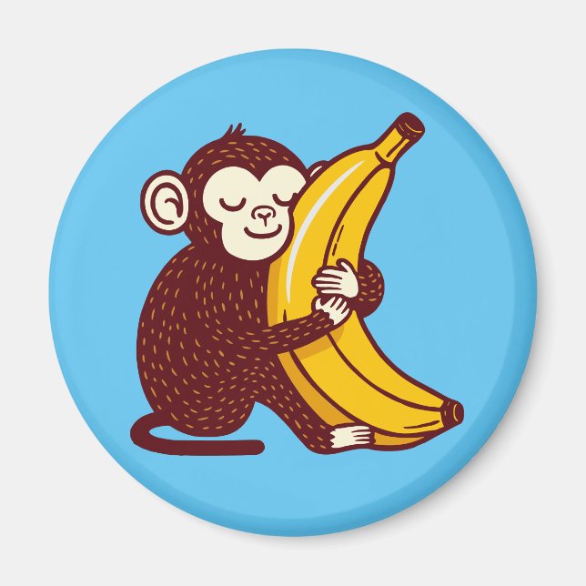 Affenbanane Liebe Magnet (Vorne)