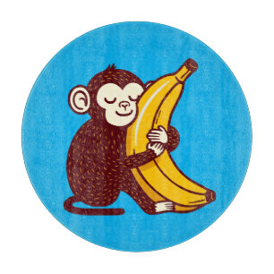 Affenbanane Liebe Schneidebrett