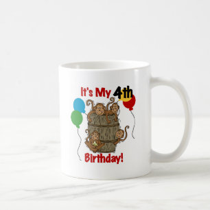 Affenbarsch 4. Geburtstag Tasse