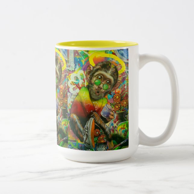 Affenbecher Zweifarbige Tasse (Rechts)