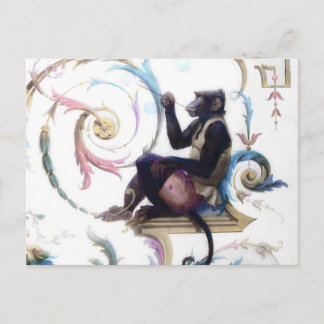 Affenblasen Postkarte