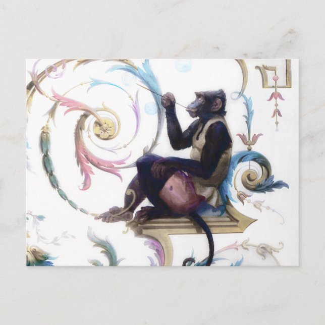 Affenblasen Postkarte (Vorderseite)