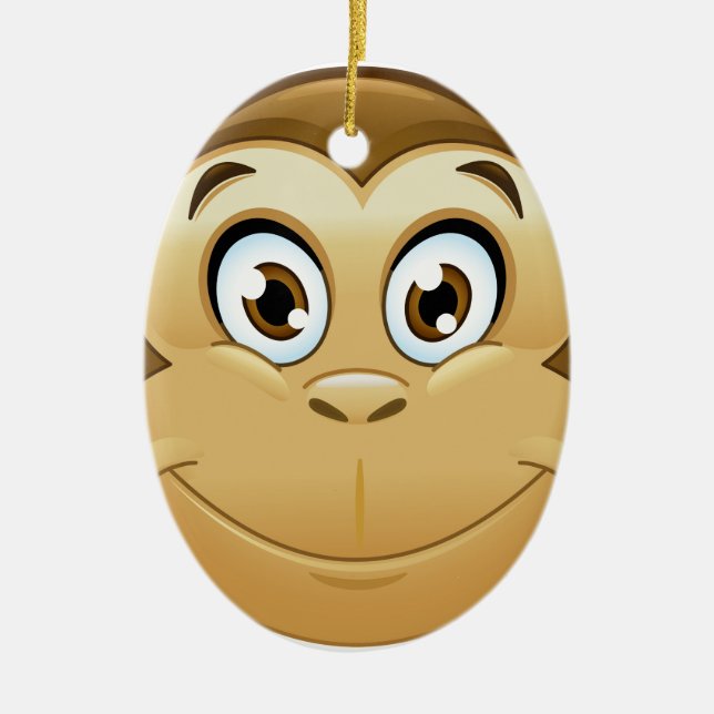 Affenemoji Keramikornament (Vorne)