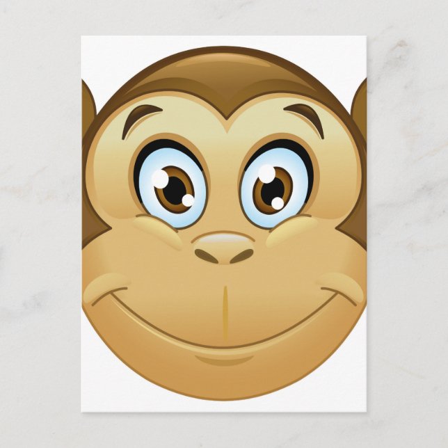 Affenemoji Postkarte (Vorderseite)