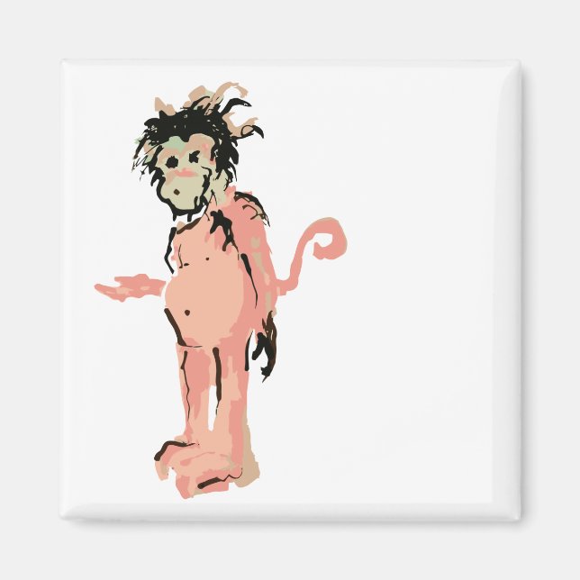 Affenfarbe Magnet (Vorne)