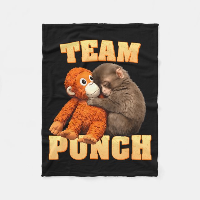 Affenfaust Team Punch  Fleecedecke (Vorderseite)