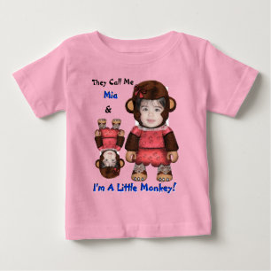 Affengesicht (Kleinkind-Shirt für Mädchen) Baby T-shirt