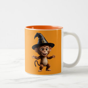 Affenhexenzauberer Zweifarbige Tasse