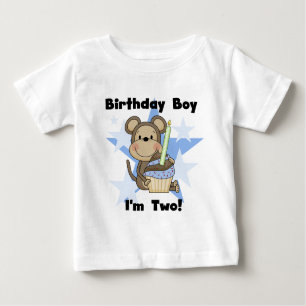 Affenjunge 2. Geburtstagshygiene Baby T-shirt