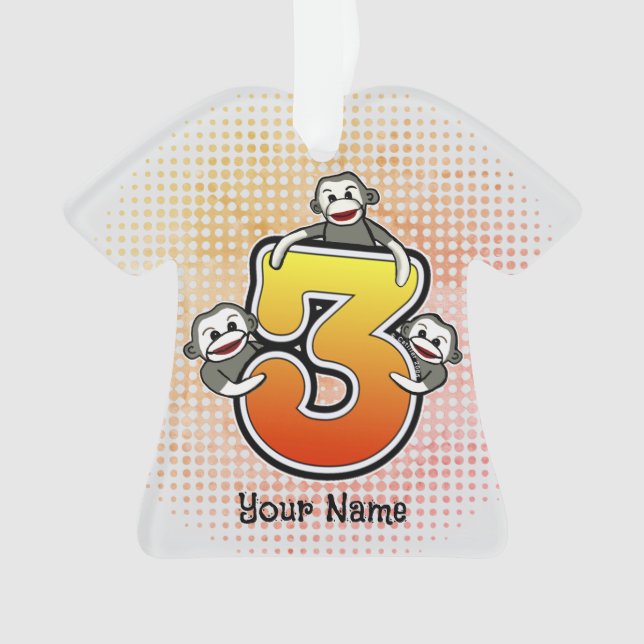 Affenkleckse Nr. 3 Ornament (Vorderseite)