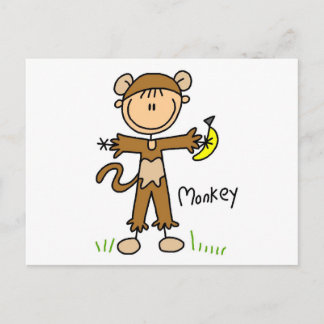 Affenkleid T - Shirt und Geschenke Postkarte