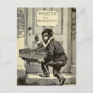 "Affenmarkenseifen-Werbung" Postkarte