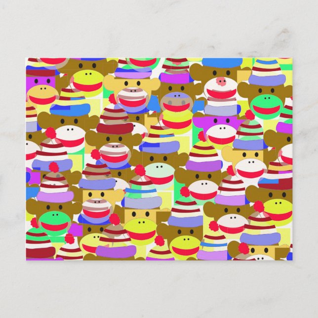 Affenpapier. Postkarte (Vorderseite)