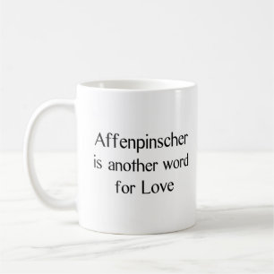 affenpinsche Wort-Kaffee-Tasse Kaffeetasse