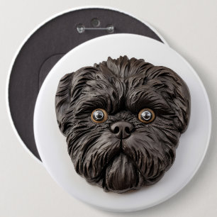 Affenpinscher 3D Inspiriert Button