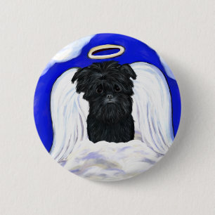 Affenpinscher Angel Button
