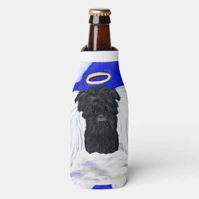 Affenpinscher Angel Flaschenkühler (Flaschenvorderseite)