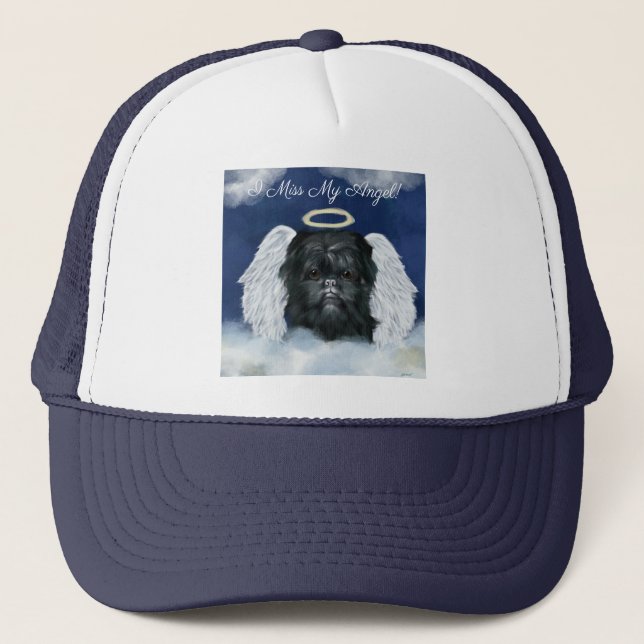 Affenpinscher Angel Truckerkappe (Vorderseite)