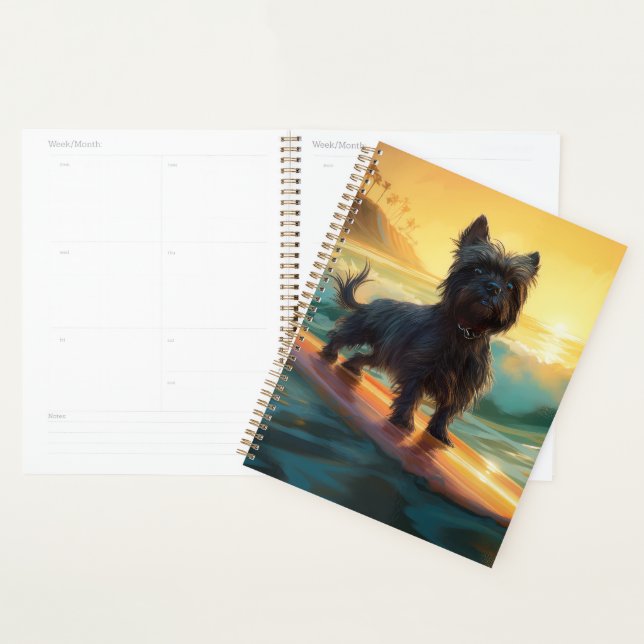 Affenpinscher Beach Surfmalerei Planer (Anzeige)