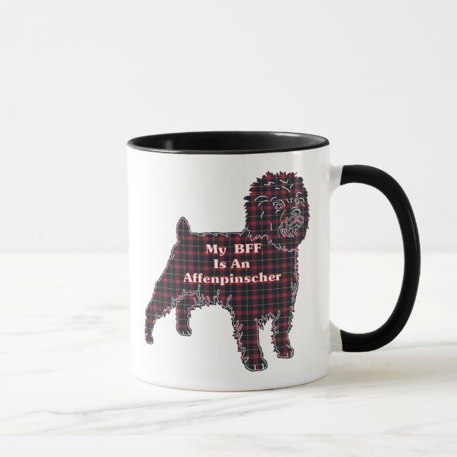 Affenpinscher BESTE FREUNDIN Tasse (Rechts)