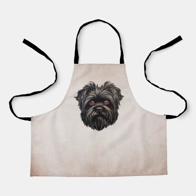 Affenpinscher Black Dog Schürze (Vorderseite)