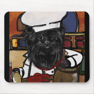 Affenpinscher Chef   Mousepad