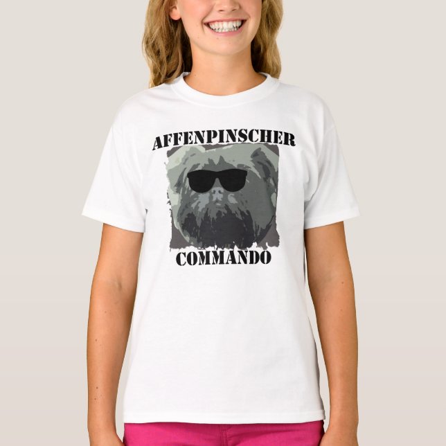 AFFENPINSCHER COMMANDO T-Shirt (Vorderseite)