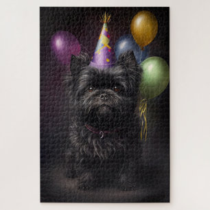 Affenpinscher Dog Birthday Balloons Puzzle