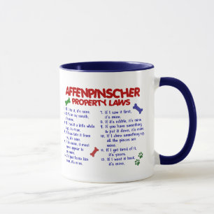 AFFENPINSCHER Eigentums-Gesetze 2 Tasse