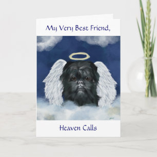 Affenpinscher Engel Karte